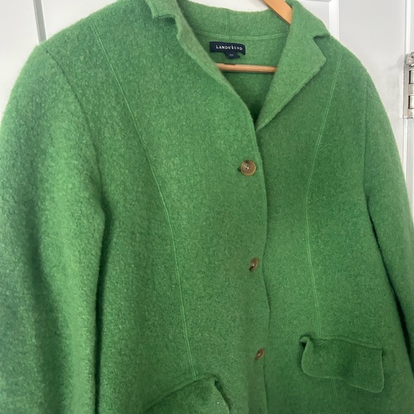 Lands' End Women's Vibrant Green Blazer - Picture 2 of 9